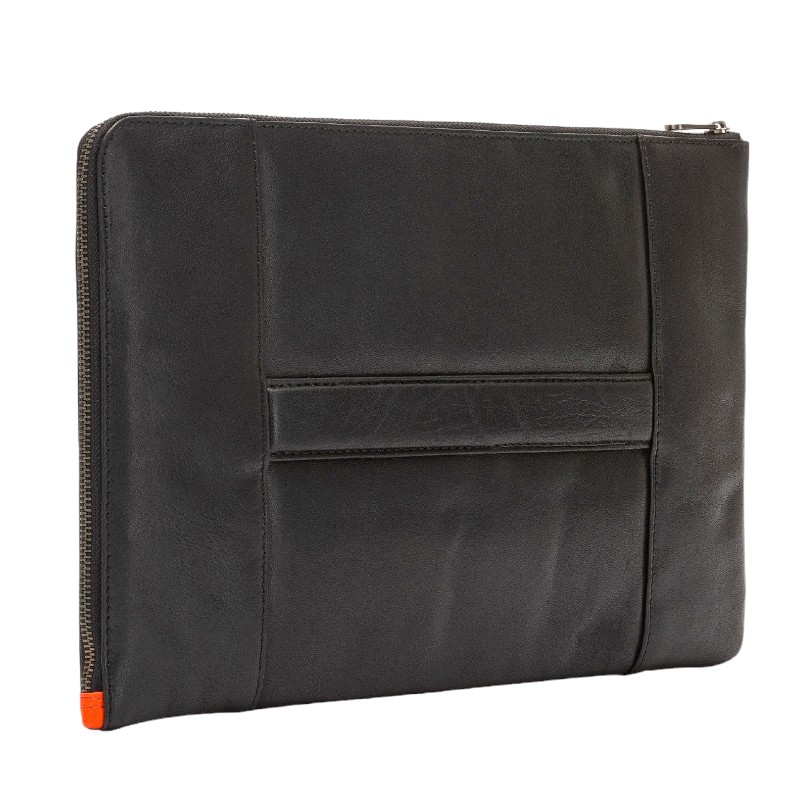 Pánska kožená taška v čiernej farbe AA00026