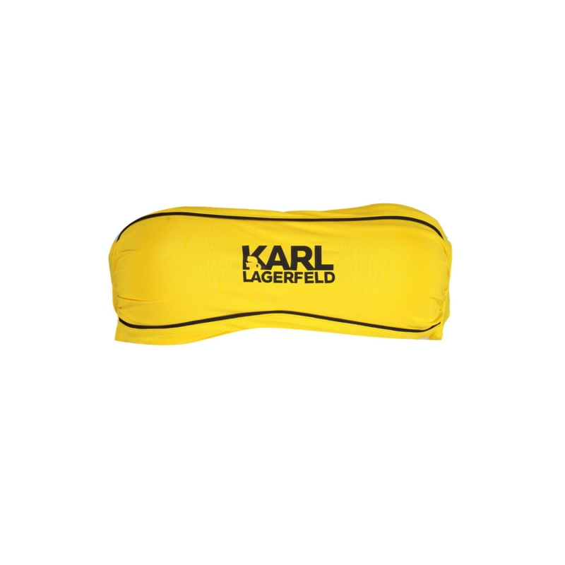 Žltá dámska plavková podprsenka Karl Lagerfeld KL22WTP07 Yellow