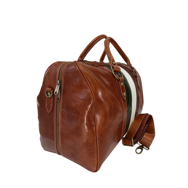 Veľká unisex kožená cestovná taška AA00108