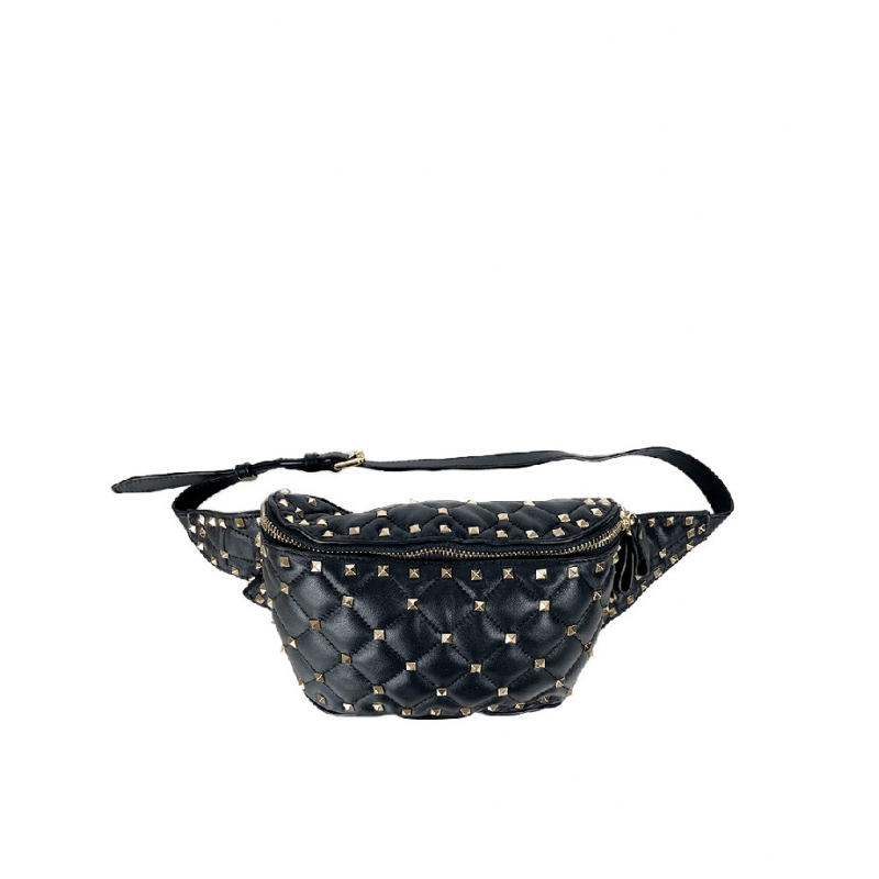 Čierna kožená ľadvinka AA00283