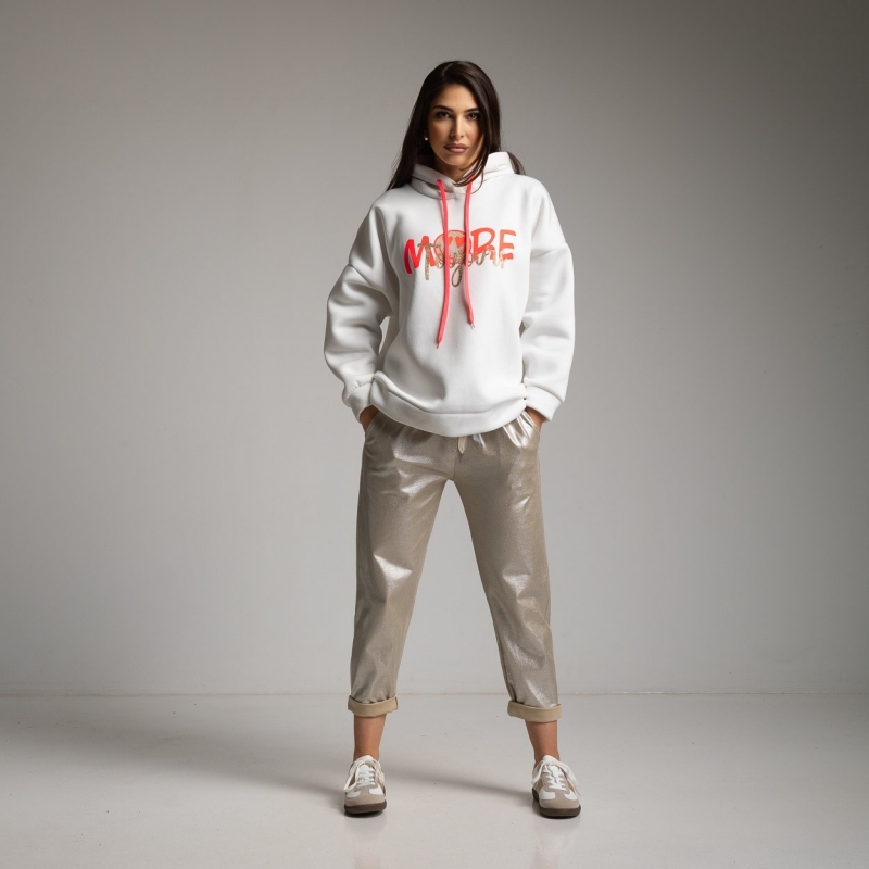 Biela tepláková bunda WA28