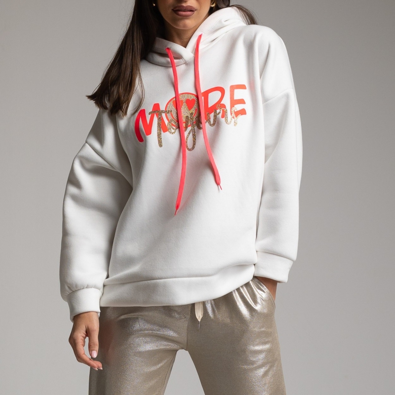 Biela tepláková bunda WA28