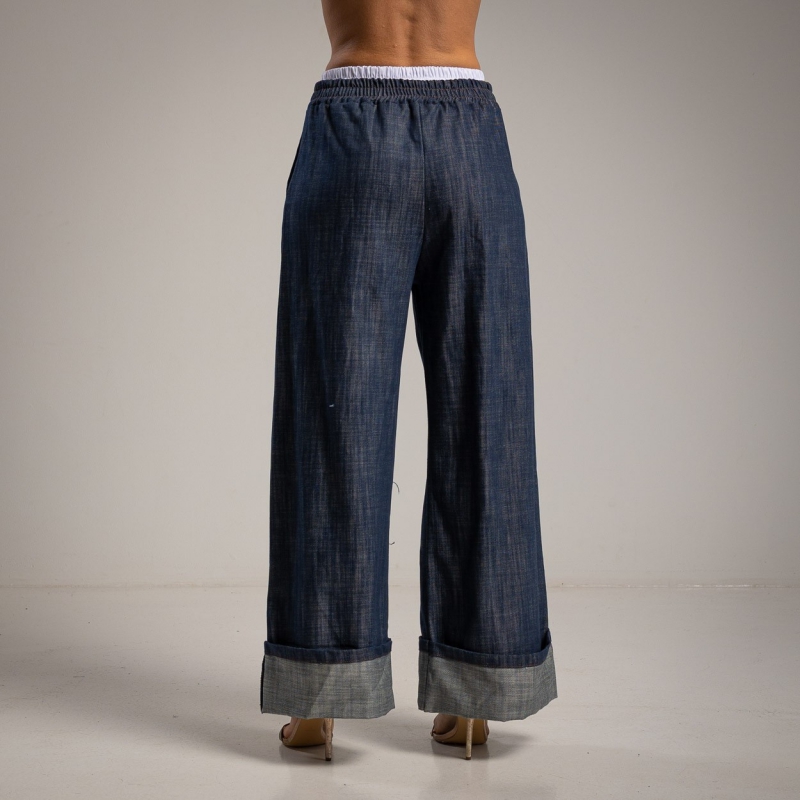 Dámske široké nohavice WA24