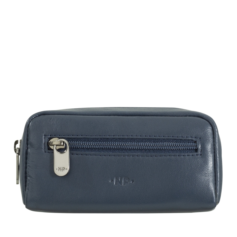 Modrá kožená klúčenka AA00304