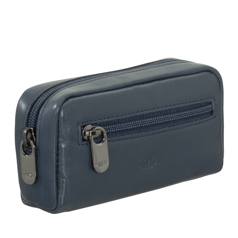 Modrá kožená klúčenka AA00304