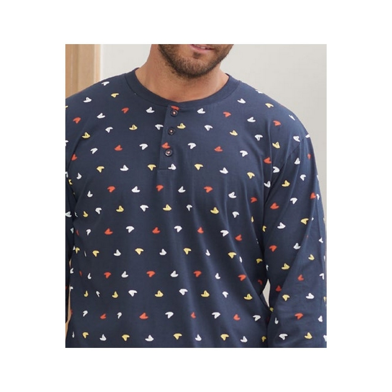 Pánske tmavo modré pyžamo 24U11011A