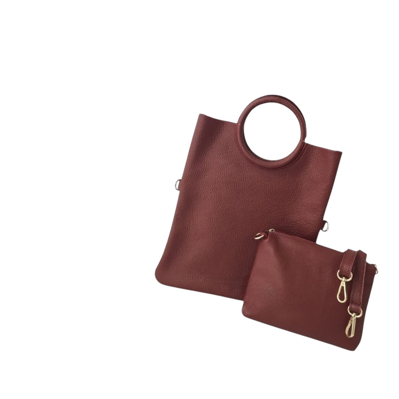 Čierna dámska kožená kabelka AA00331