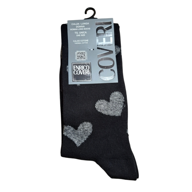 Dámske ponožky so srdiečkami Enrico Coveri SP000004