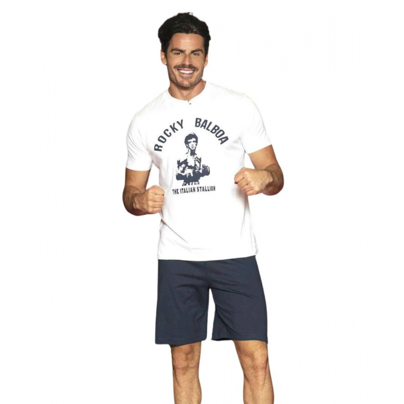 Pánske pyžamo Rocky Balboa RKM4513 White