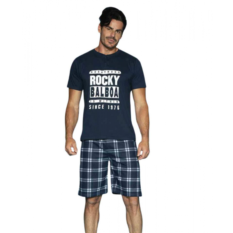 Pánske pyžamo Rocky Balboa RKM4513 NAVY