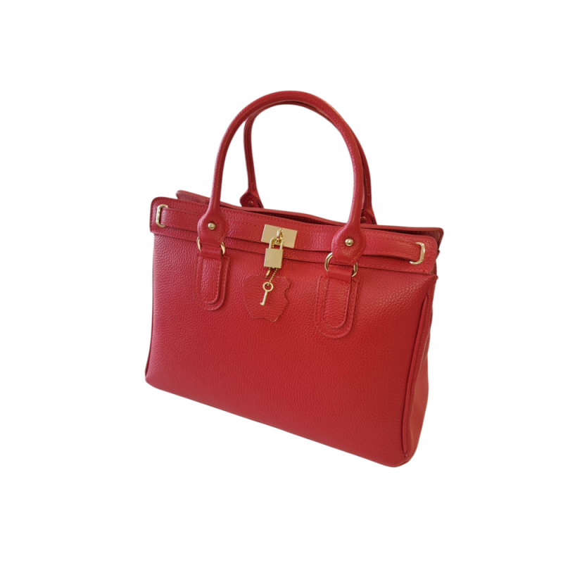 Elegantná dámska kožená kabelka AA00347