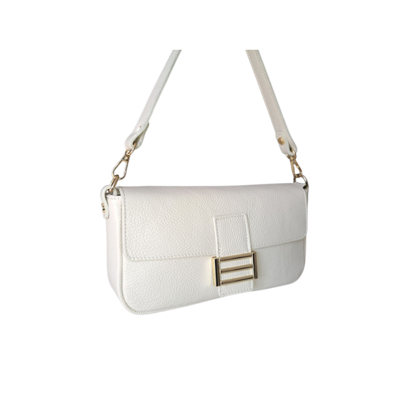 Malá béžová kožená kabelka AA00017