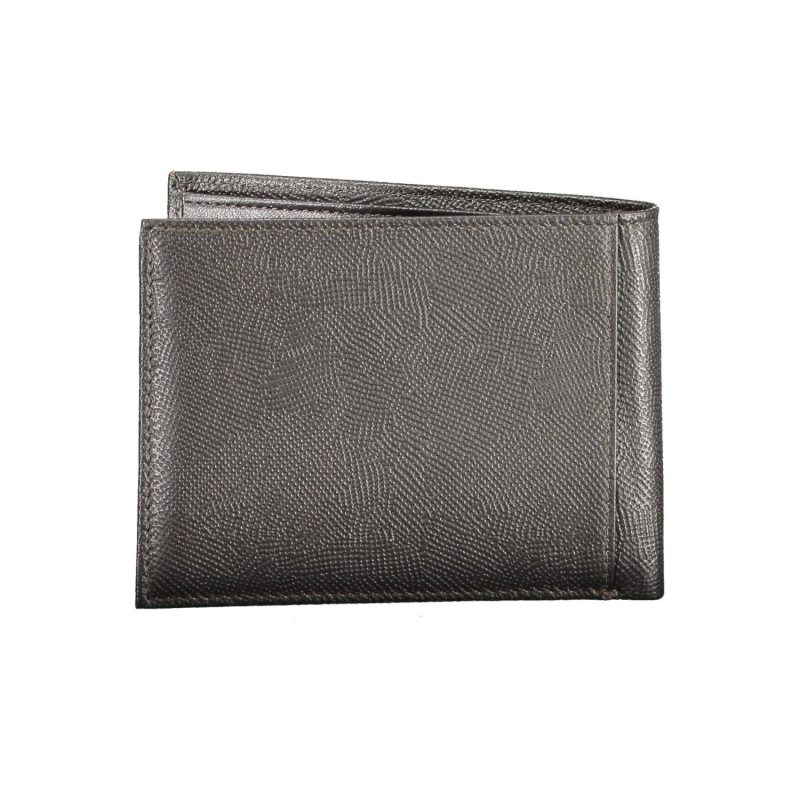 Pánska čierna kožená peňaženka Sergio Tacchini AA00035